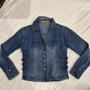 Y2K Blue Denim Shirt